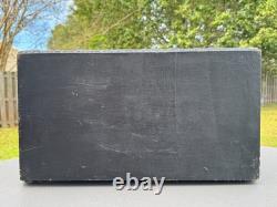 Vintage 20x11 Treasure Chest Keepsake Box Ft. Acanthus Swag & Fluer de Lis Motif