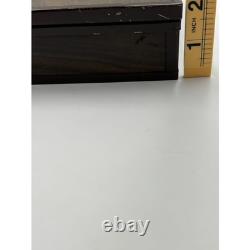 Vintage 60's Wooden Box with Key, E. Berman & Co, Milwaukee Harbor Lake Scene