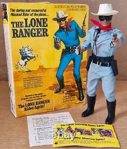 Vintage 70's Marx / Gabriel Lone Ranger 1ST VERSION Hubley Action Figure Boxed
