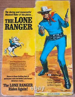 Vintage 70's Marx / Gabriel Lone Ranger 1ST VERSION Hubley Action Figure Boxed