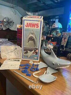 Vintage 70s The Game Of Jaws Shark Toy Universal Pictures Plastic Manual Box