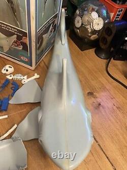 Vintage 70s The Game Of Jaws Shark Toy Universal Pictures Plastic Manual Box