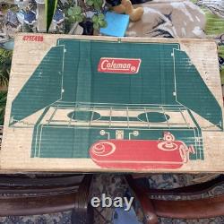 Vintage 70sColeman 425E Two-Burner Camp Stove 425E499 New In Box