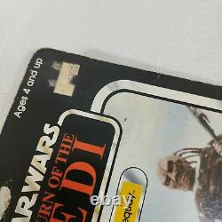 Vintage 77-back On Card 1983 Star Wars ROTJ WEEQUAY -RETURN OF THE JEDI Kenner