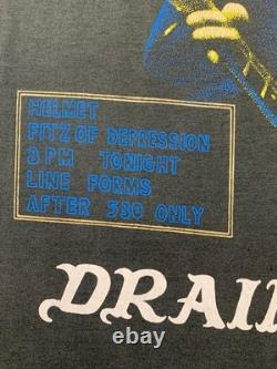 Vintage 90's bootleg nirvana Drain You Kurt Cobain Heart Shape Box Tshirt