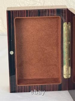 Vintage A. Gargiulo & Jannuzzi Sorrento Italy Inlaid Burl Wood Jewelry Box 7x5