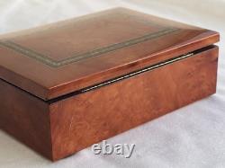 Vintage A. Gargiulo & Jannuzzi Sorrento Italy Inlaid Burl Wood Jewelry Box 7x5