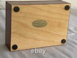 Vintage A. Gargiulo & Jannuzzi Sorrento Italy Inlaid Burl Wood Jewelry Box 7x5