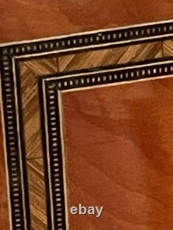 Vintage A. Gargiulo & Jannuzzi Sorrento Italy Inlaid Burl Wood Jewelry Box 7x5