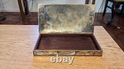 Vintage Abalone Box Tessellated Style Trinket Jewelry Box 1950-60s