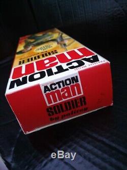 Vintage Action Man Original Box with Rare EE sticker. Look at details/photos +++