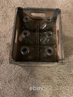 Vintage Advertising Wood Crate Box Roberts Indianapolis 6-1/2 Gallon Carrier