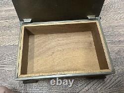 Vintage Aedel Malm Denmark Cast Bronze Cocktail Table Jewelry Cigar Box Heavy