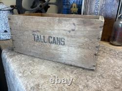 Vintage Alaska Salmon Crate Little Elf Bursley Indiana Fish Box Christmas Decor