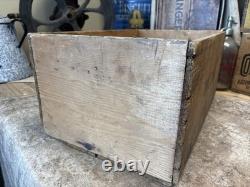 Vintage Alaska Salmon Crate Little Elf Bursley Indiana Fish Box Christmas Decor