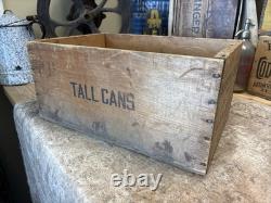 Vintage Alaska Salmon Crate Little Elf Bursley Indiana Fish Box Christmas Decor