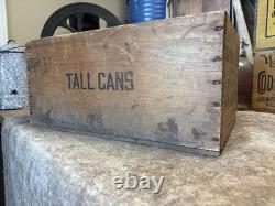 Vintage Alaska Salmon Crate Little Elf Bursley Indiana Fish Box Christmas Decor