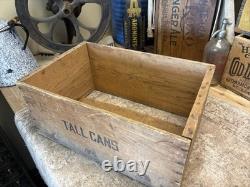 Vintage Alaska Salmon Crate Little Elf Bursley Indiana Fish Box Christmas Decor