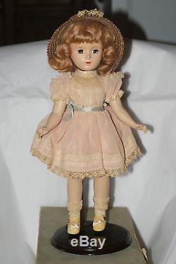 Vintage All Original 14 Hard Plastic Margaret O'Brien Doll In Original Box