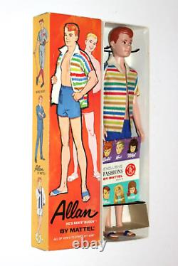 Vintage Allan Doll Boxed Original 1963 With Stand & Book Stock 1000