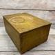 Vintage Amish Wooden Grain Box Mustard Yellow Primitive Rustic Storage Chest 14