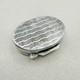 Vintage Antique 800 Sterling Silver Snuff Pill Box Wave Design Accessory