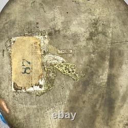 Vintage / Antique Chinese Enameled Oval Snuff Box Blue Birds 2.5X1.5