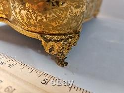 Vintage Antique Lrg Limoges Of France Trinket Box Jewelry Box Golt Gilt Prestige