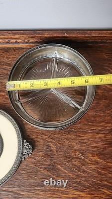 Vintage Antique PNCW USA Bronze Miniature Portrait Dresser Jewelry Trinket Box