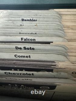 Vintage Antique Rare AEA Tune-Up Chart Box With Charts