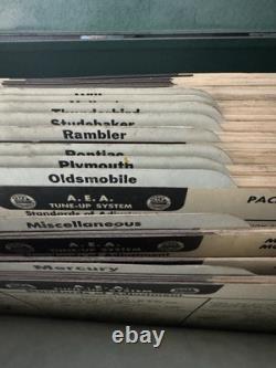 Vintage Antique Rare AEA Tune-Up Chart Box With Charts