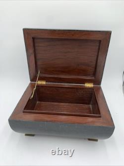 Vintage Antique Tessellated Horn Jewelry Box by Maitland-Smith