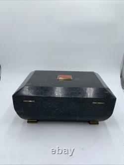 Vintage Antique Tessellated Horn Jewelry Box by Maitland-Smith