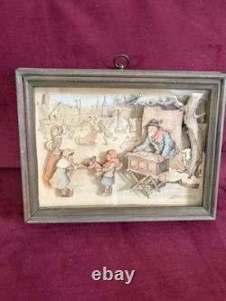 Vintage Anton Pieck 3D Shadow Box Framed THE SWINDLER