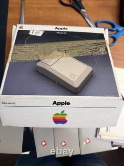 Vintage Apple IIC Mouse in Original Box Floppy Styrofoam