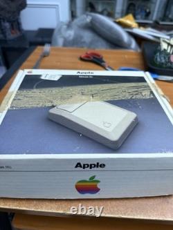 Vintage Apple IIC Mouse in Original Box Floppy Styrofoam