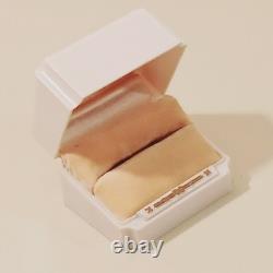 Vintage Art Deco Ring Box White Celluloid Gold Roseville Jewelers CA White Velve