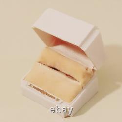 Vintage Art Deco Ring Box White Celluloid Gold Roseville Jewelers CA White Velve