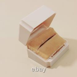 Vintage Art Deco Ring Box White Celluloid Gold Roseville Jewelers CA White Velve