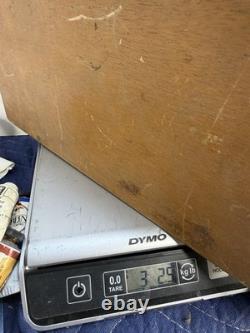 Vintage Artist's Wooden Metal Lined Box with paint pallet