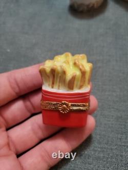Vintage Artoria Limoges Limited Edition Peint Main French Fries Trinket Box