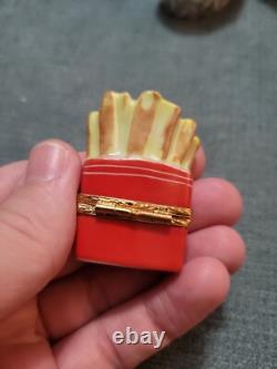 Vintage Artoria Limoges Limited Edition Peint Main French Fries Trinket Box