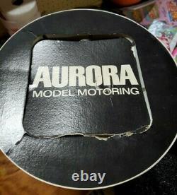 Vintage Aurora SLOT CAR Model Motoring Display With SHIPPER BOX Plastic Guard NI