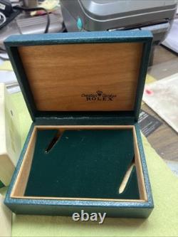Vintage Authentic 70's Rolex Green strip Men's coffin Box/Case. 168055131675