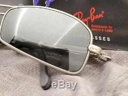 Vintage B&L Ray Ban Bausch & Lomb G15 Silver Mirror Orbs Axis W2312 withCase & Box