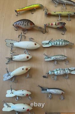 Vintage BOMBER Lures Lot Of 25 Boxes Bomber Rip Shade Pinfish Waterdog Popper