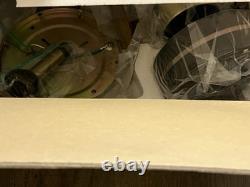 Vintage Bahama Fans 52 Deluxe Ceiling Fan Antique Brass Cane Blades Open Box