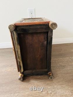 Vintage Bamboo/ wood Jewelry/Storage Box 3 Drawers 8/12/16 Inches