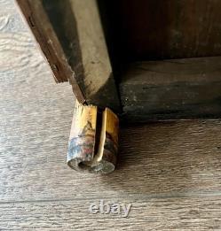 Vintage Bamboo/ wood Jewelry/Storage Box 3 Drawers 8/12/16 Inches