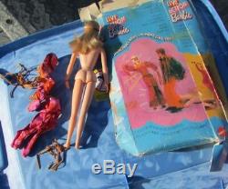 Vintage Barbie Doll Live Action With Box 1971 Nice Color Gorgeous Mod